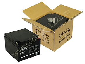 Упаковка аккумулятора Delta DT 1226. Фото №3